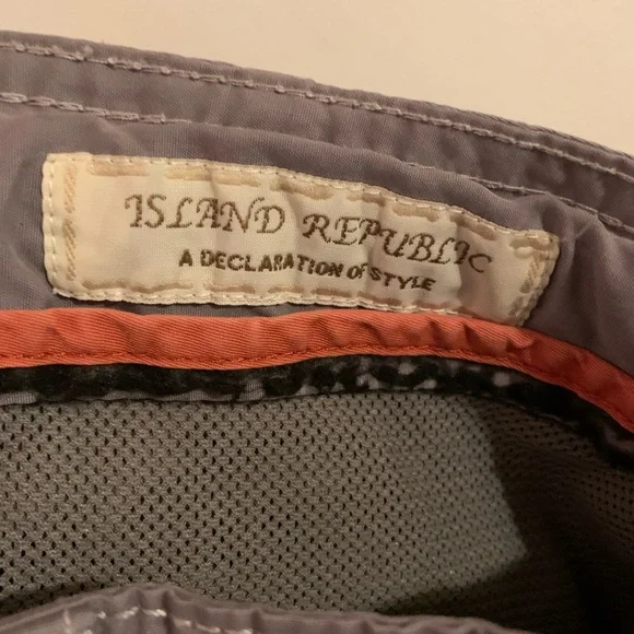 Island Republic Mens Gray Shorts With Drawstring Size 36W - Picture 4 of 5